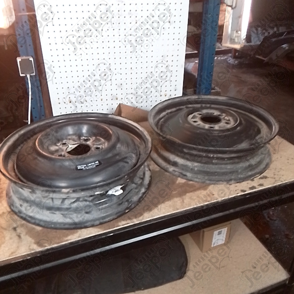 Occasion : Jante en acier pour roue de secours (galette) 5x114,3 - 4,5x16 pour Jeep XJ, ZJ, ZG