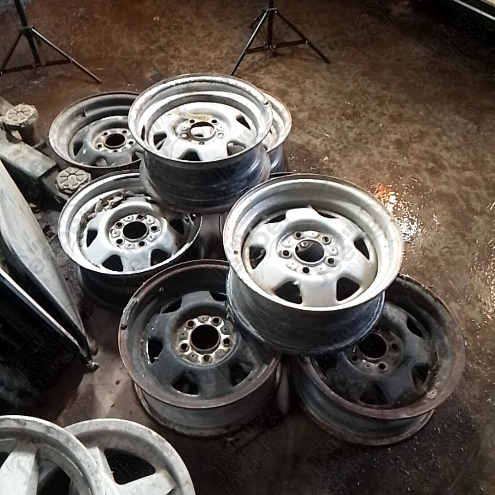 Occasion : Jante acier 5x114,3 - 7x15 pour Jeep YJ, TJ, MJ, XJ, KJ, ZJ, ZG