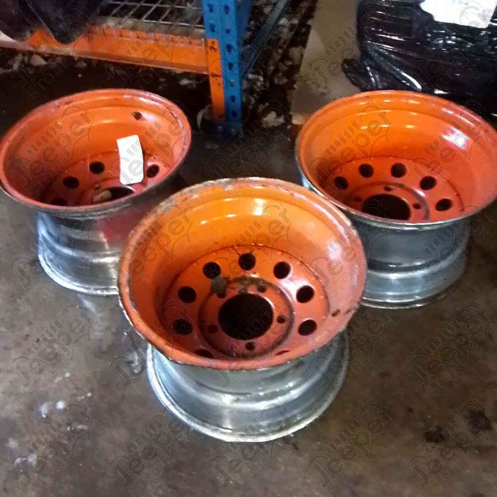Occasion : Jante acier Modular orange 5x139,7 - 10x15 pour Jeep C104, C101, GWSJ, WSJ, WJSW, WJT, VJ3