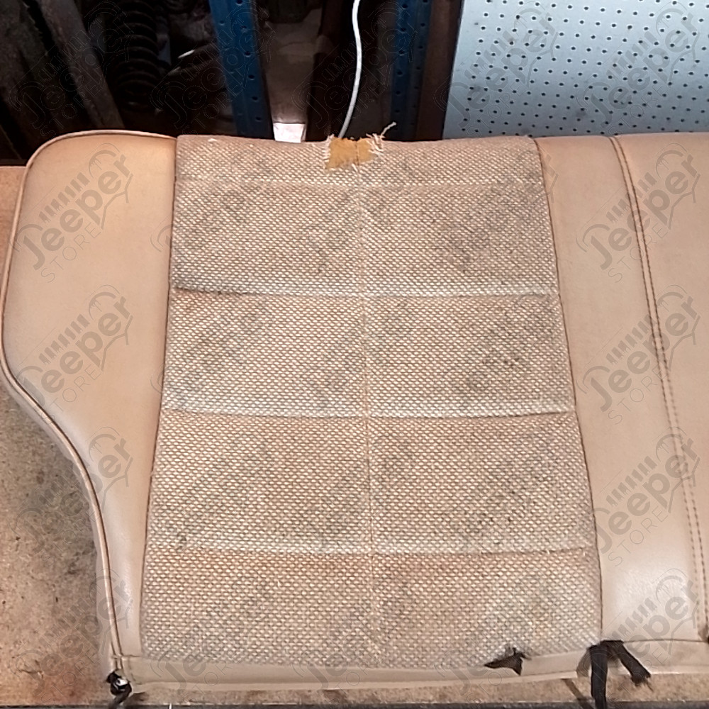 Occasion : Dossier banquette arrière beige en tissu/cuir pour Jeep Cherokee XJ