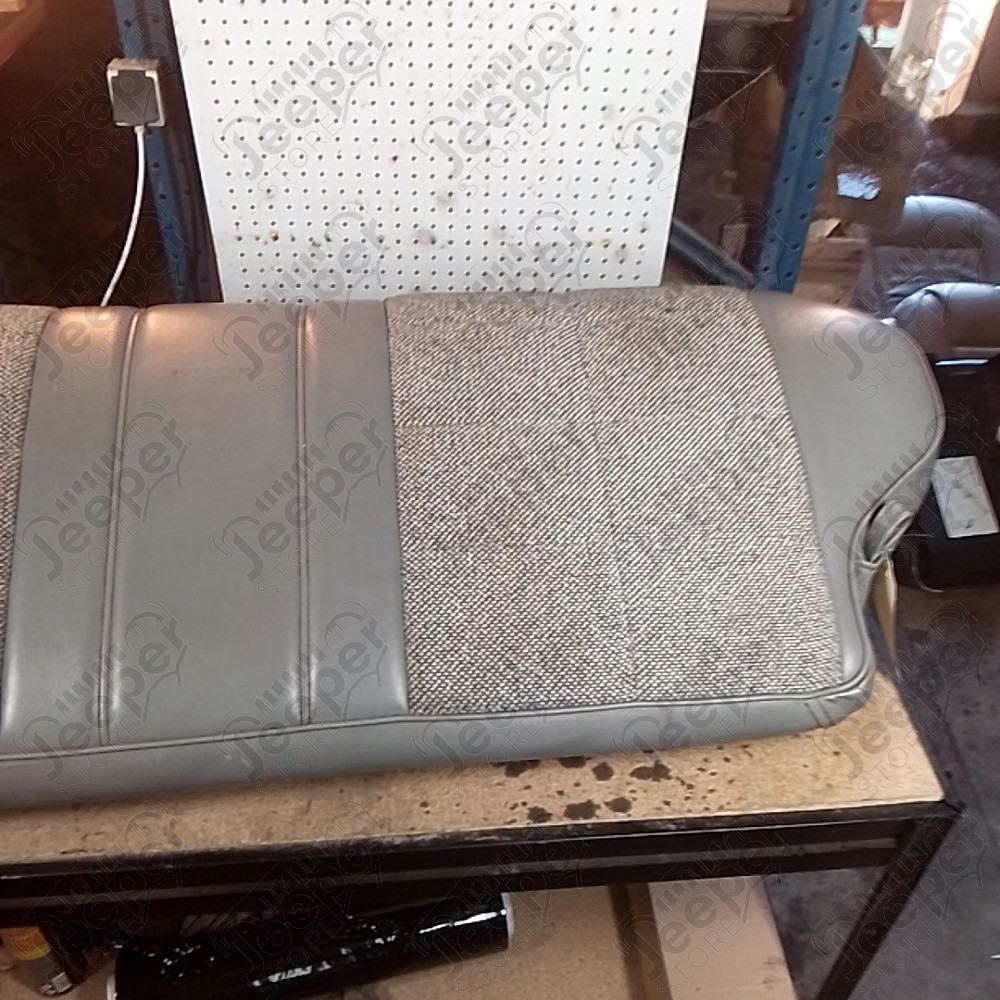 Occasion : Assise banquette arrière grise en tissu/cuir pour Jeep Cherokee XJ
