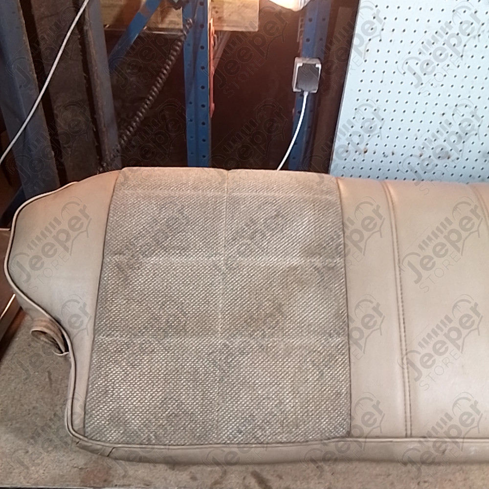 Occasion : Assise banquette arrière grise en tissu/cuir pour Jeep Cherokee XJ
