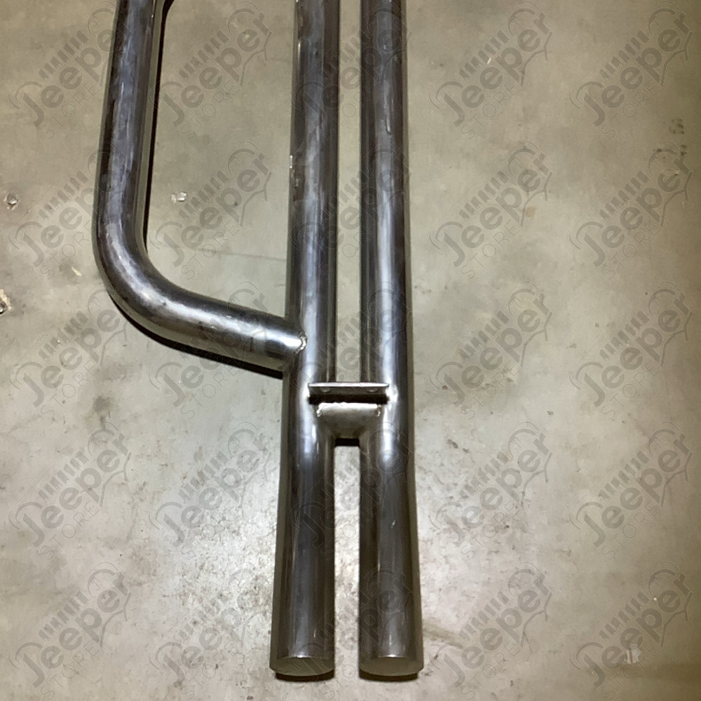 Occasion : Pare chocs avant acier / inox sans fixation pour Jeep Wrangler JK