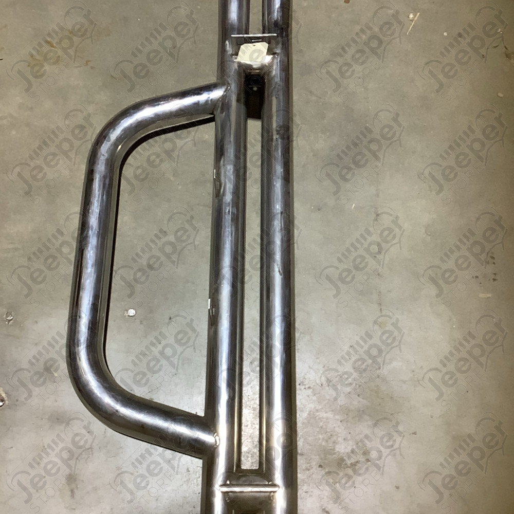 Occasion : Pare chocs avant acier / inox sans fixation pour Jeep Wrangler JK