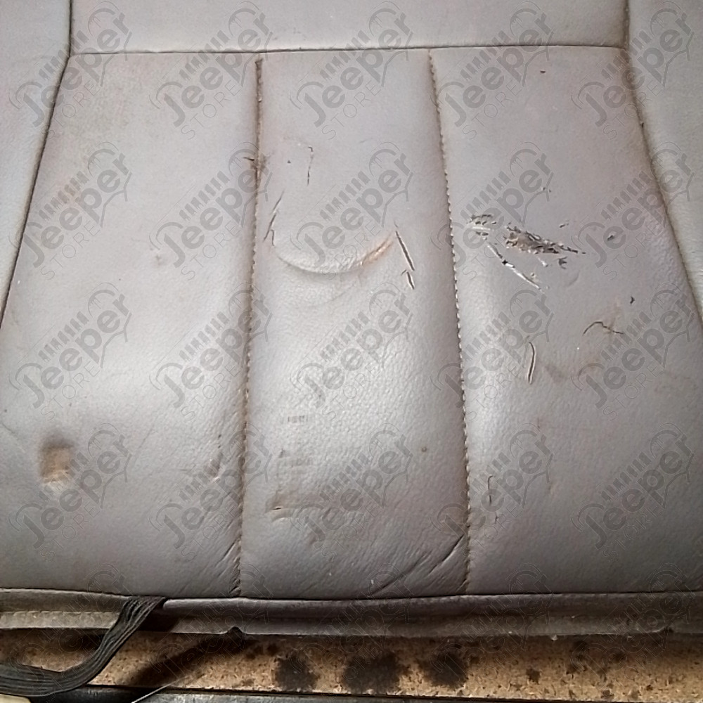Occasion : Dossier banquette arrière gris en cuir + appuis tête pour Jeep Cherokee XJ