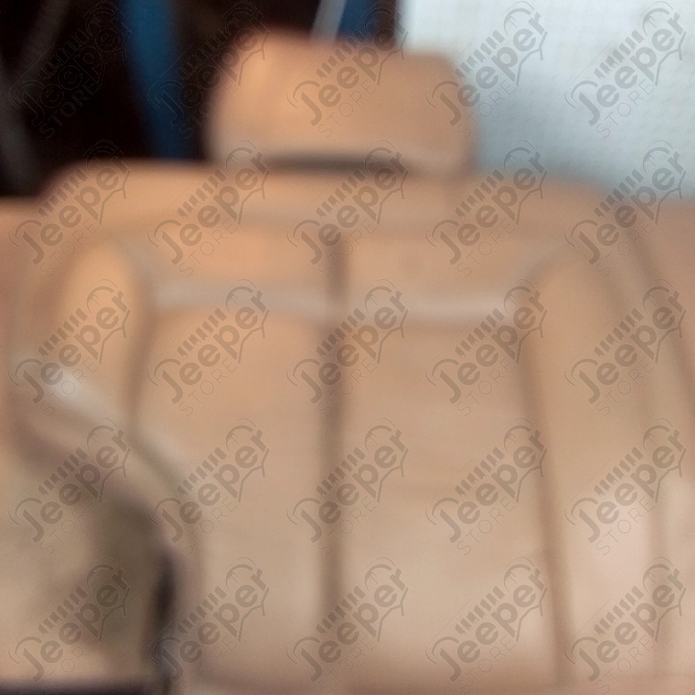 Occasion : Dossier 2/3 banquette arrière beige en cuir + appui tête pour Jeep Grand Cherokee WJ, WG
