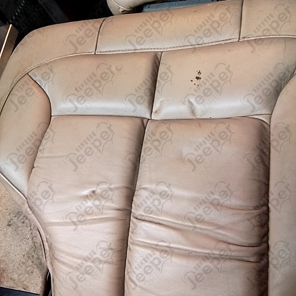 Occasion : Dossier 2/3 banquette arrière beige en cuir + appui tête pour Jeep Grand Cherokee WJ, WG