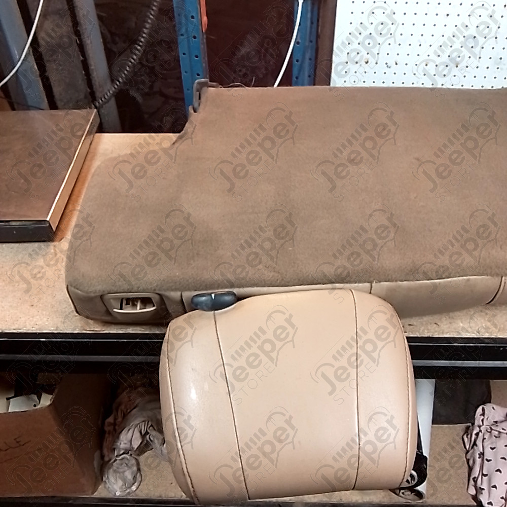 Occasion : Dossier 2/3 banquette arrière beige en cuir + appui tête pour Jeep Grand Cherokee WJ, WG
