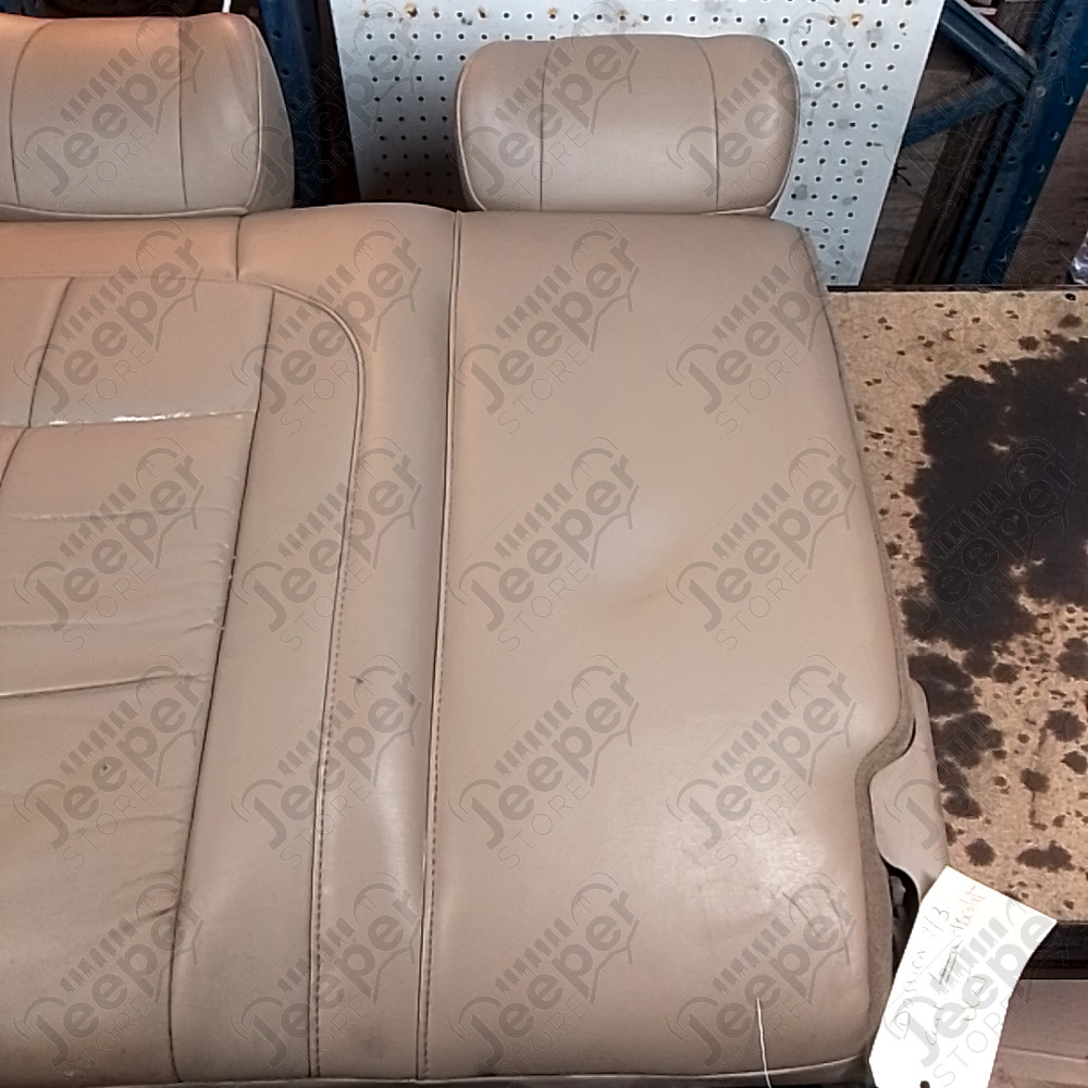 Occasion : Dossier 2/3 banquette arrière chocolat en cuir pour Jeep Grand Cherokee WJ, WG
