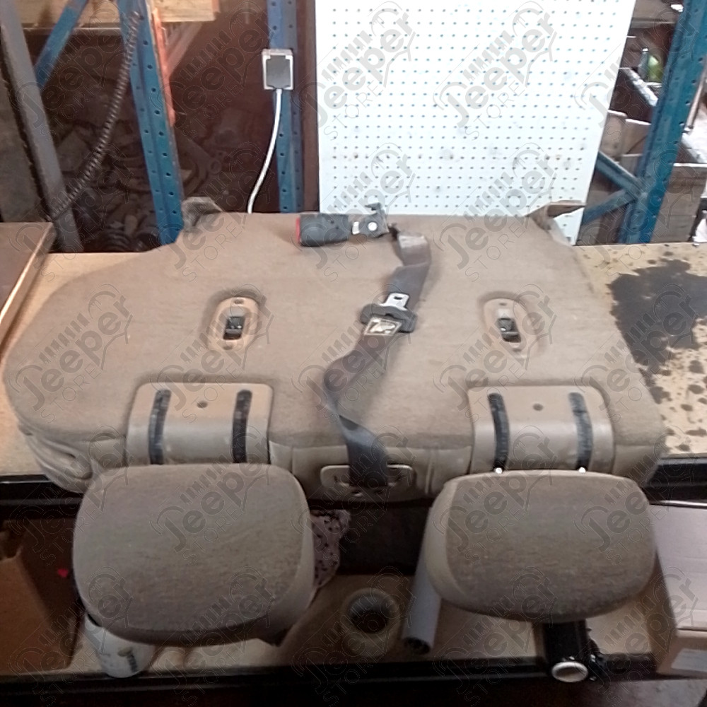 Occasion : Dossier 2/3 banquette arrière chocolat en cuir pour Jeep Grand Cherokee WJ, WG