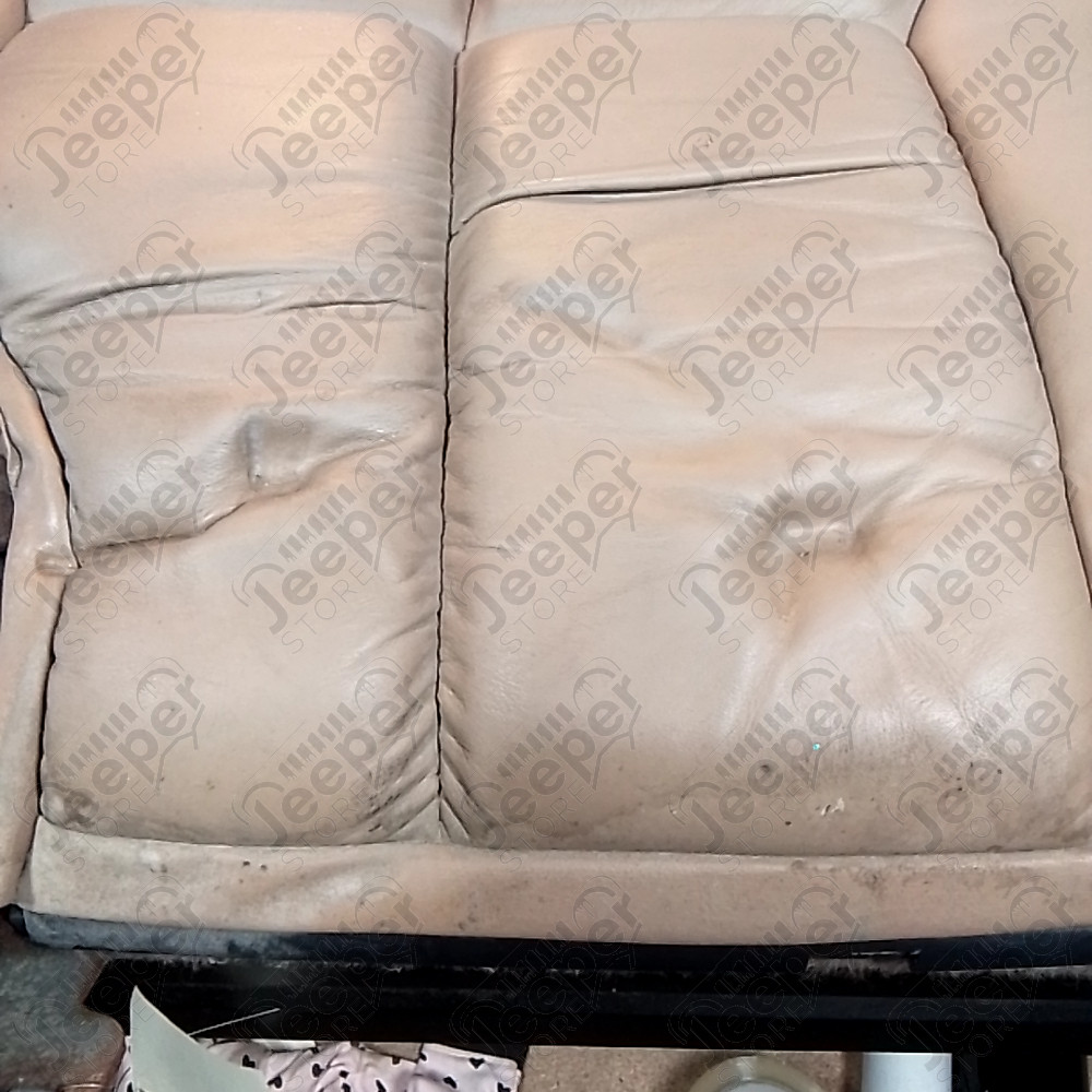 Occasion : Dossier 2/3 banquette arrière beige en cuir + appui tête pour Jeep Grand Cherokee WJ, WG