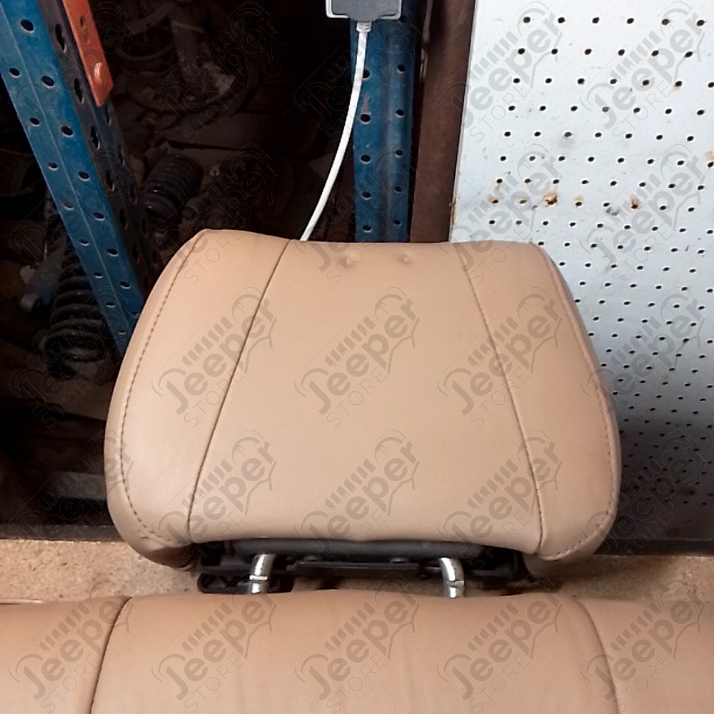 Occasion : Dossier 2/3 banquette arrière beige en cuir + appui tête pour Jeep Grand Cherokee WJ, WG