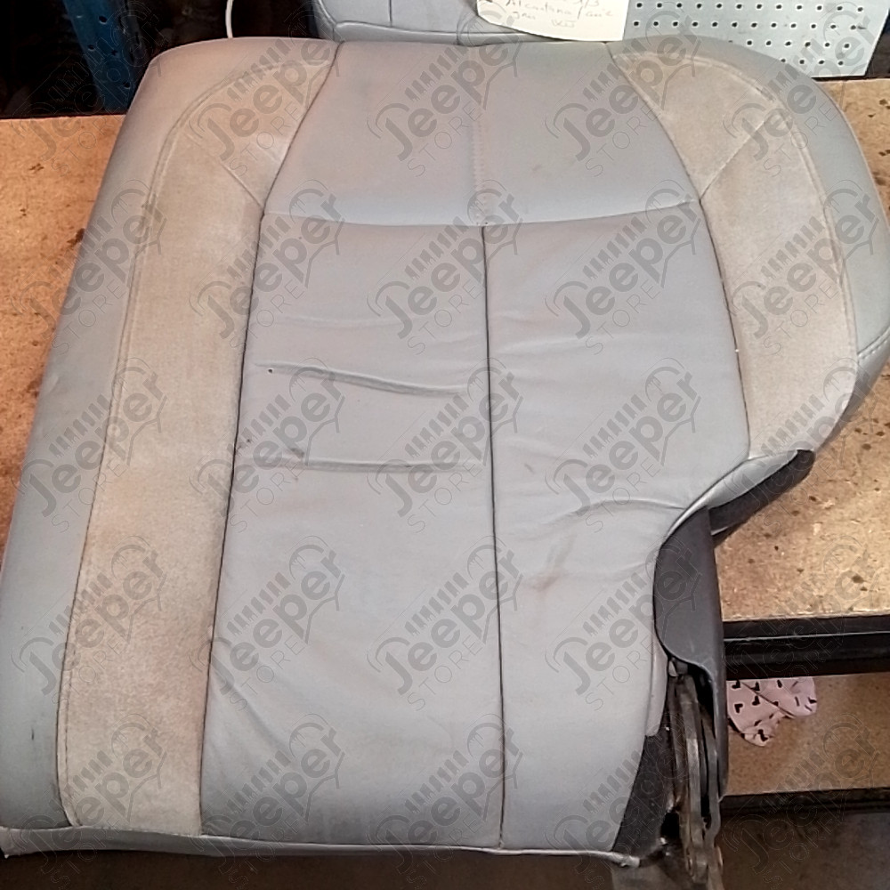 Occasion : Dossier 1/3 banquette arrière gris en alcantara/cuir + appui tête pour Jeep Grand Cherokee WJ, WG