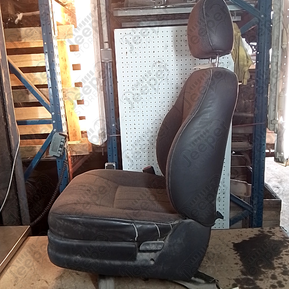 Occasion : Siège passager gris en tissu/cuir (sans socle) + appui tête pour Jeep Cherokee XJ