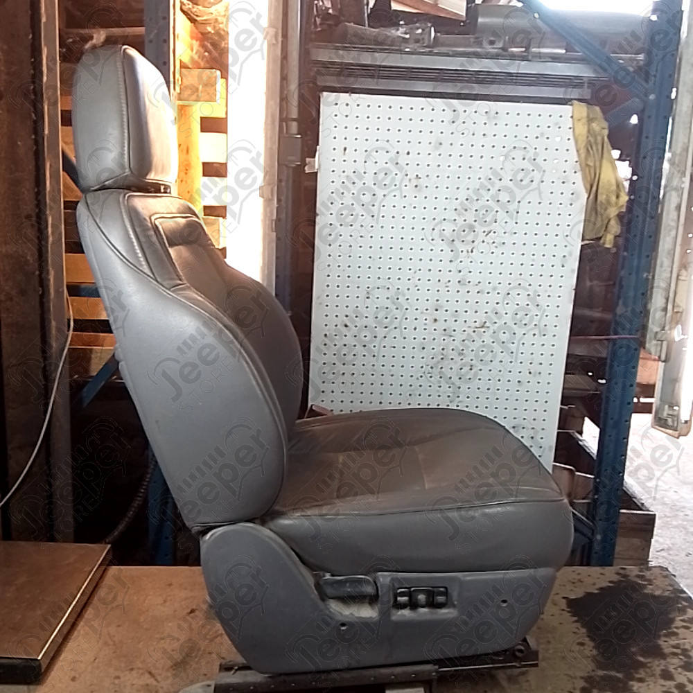 Occasion : Siège passager gris en cuir (sans son socle) + appui tête pour Jeep Grand Cherokee ZJ, ZG