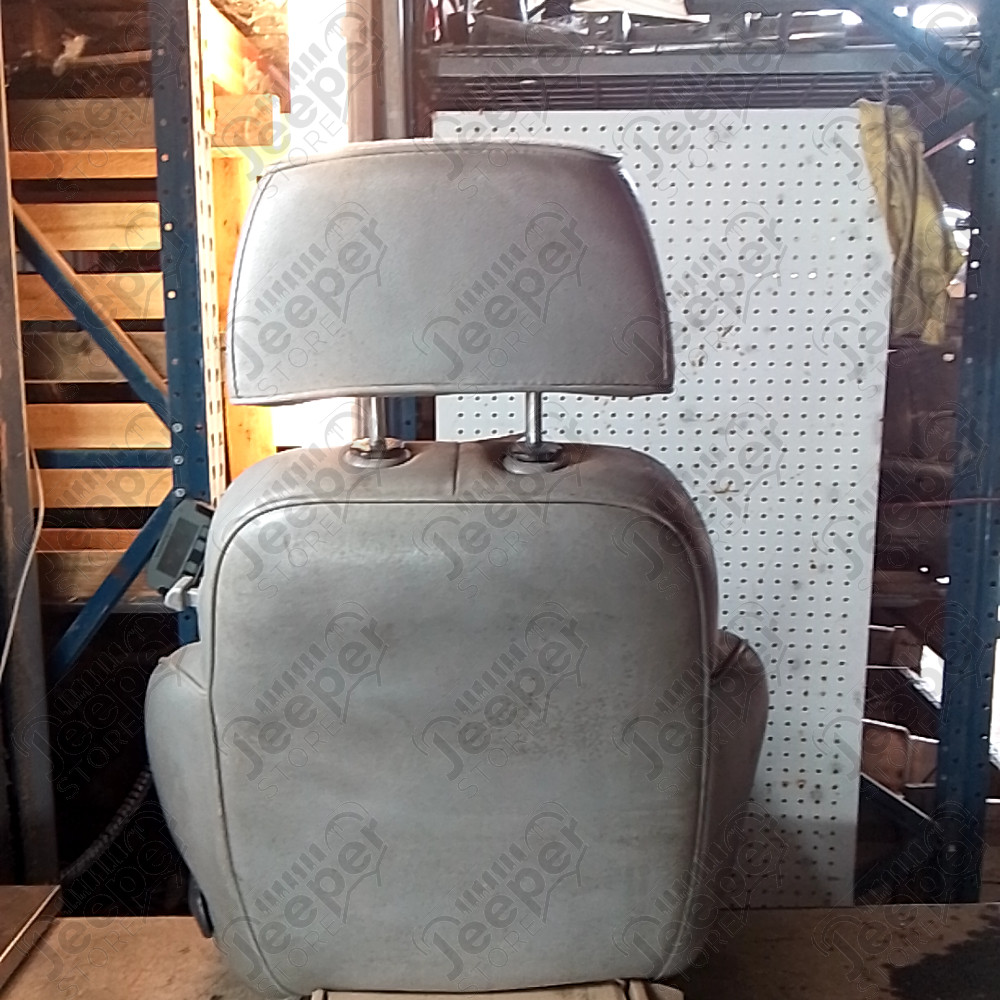 Occasion : Siège conducteur gris en tissu/cuir pour 2 portes + appui tête pour Jeep Cherokee XJ