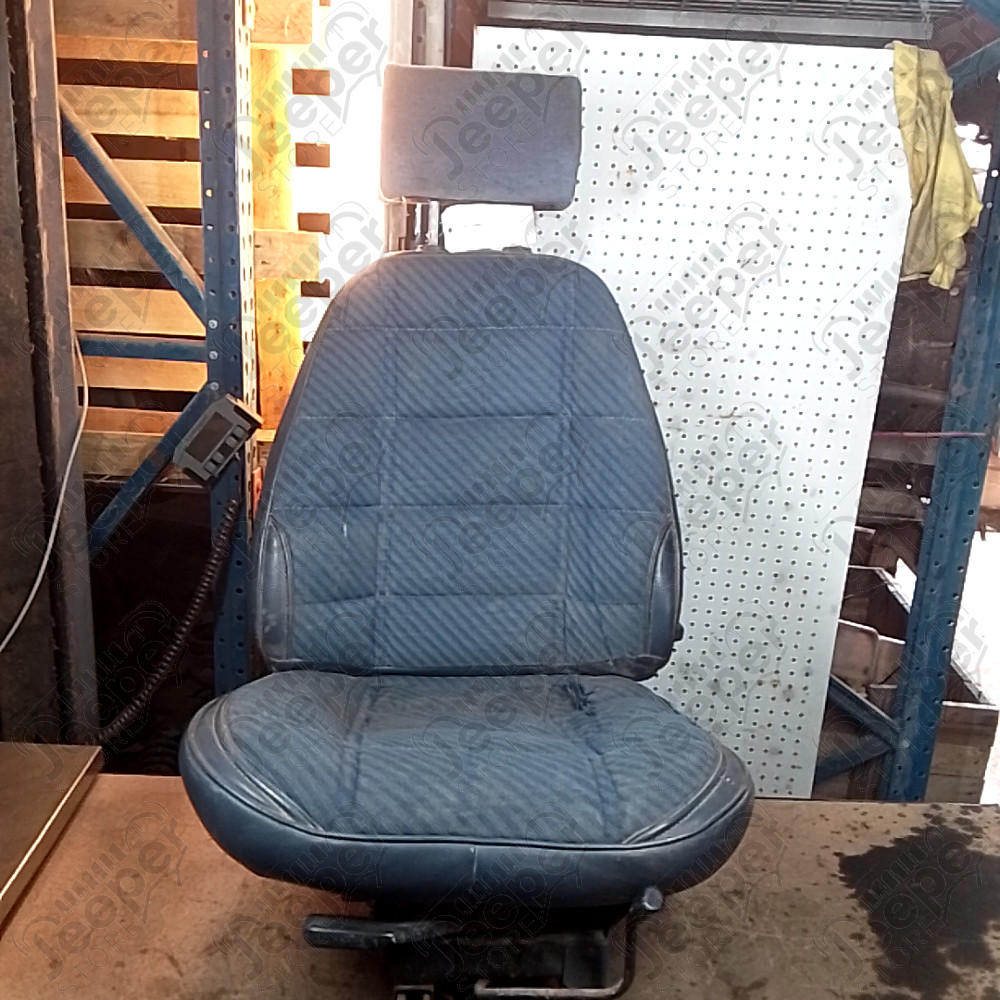 Occasion : Siège conducteur bleu en tissu (sans son socle) + appui tête pour Jeep Cherokee XJ