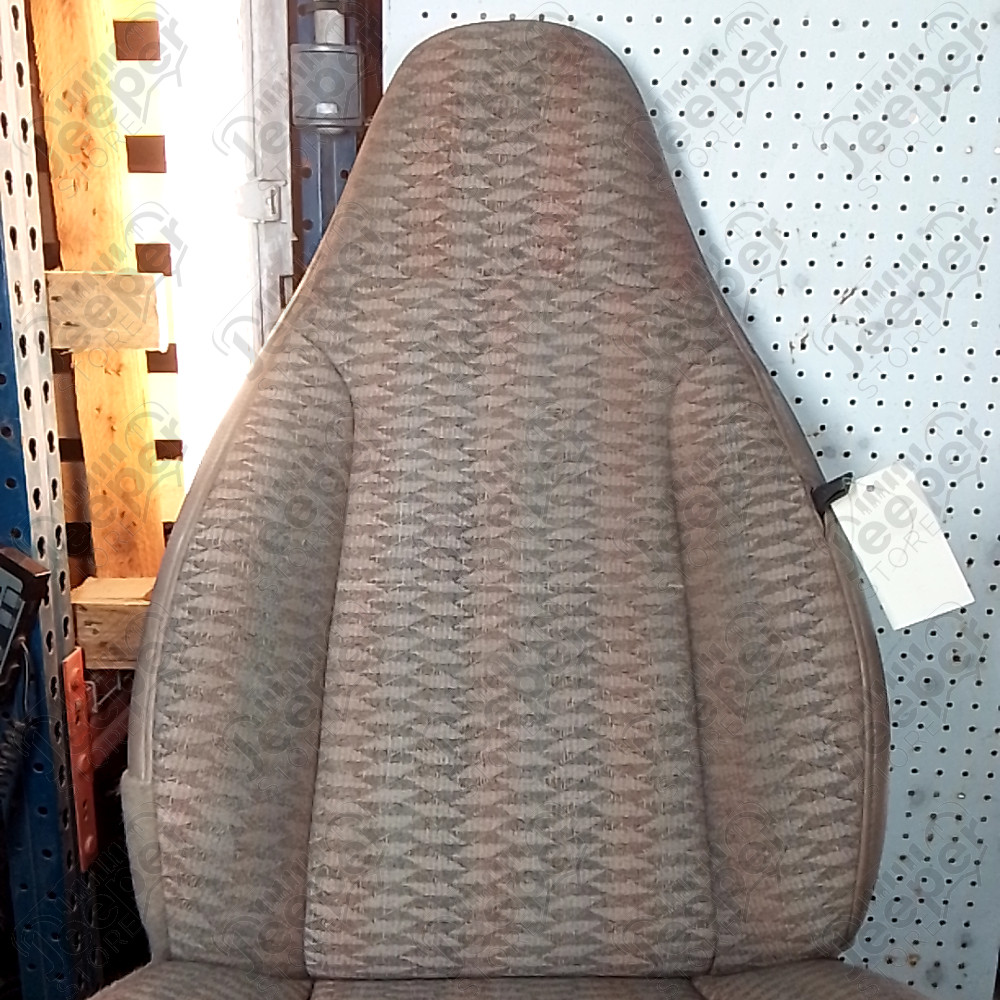 Occasion : Siège conducteur marron en tissu (sans son socle) pour Jeep Wrangler TJ