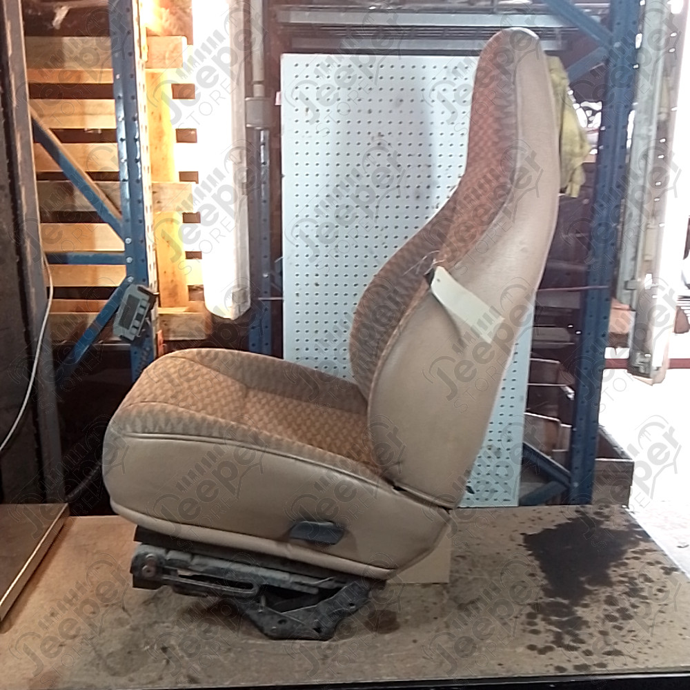 Occasion : Siège conducteur marron en tissu (sans son socle) pour Jeep Wrangler TJ