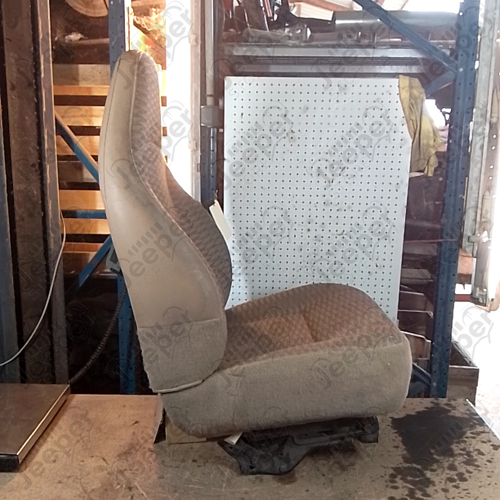 Occasion : Siège conducteur marron en tissu (sans son socle) pour Jeep Wrangler TJ