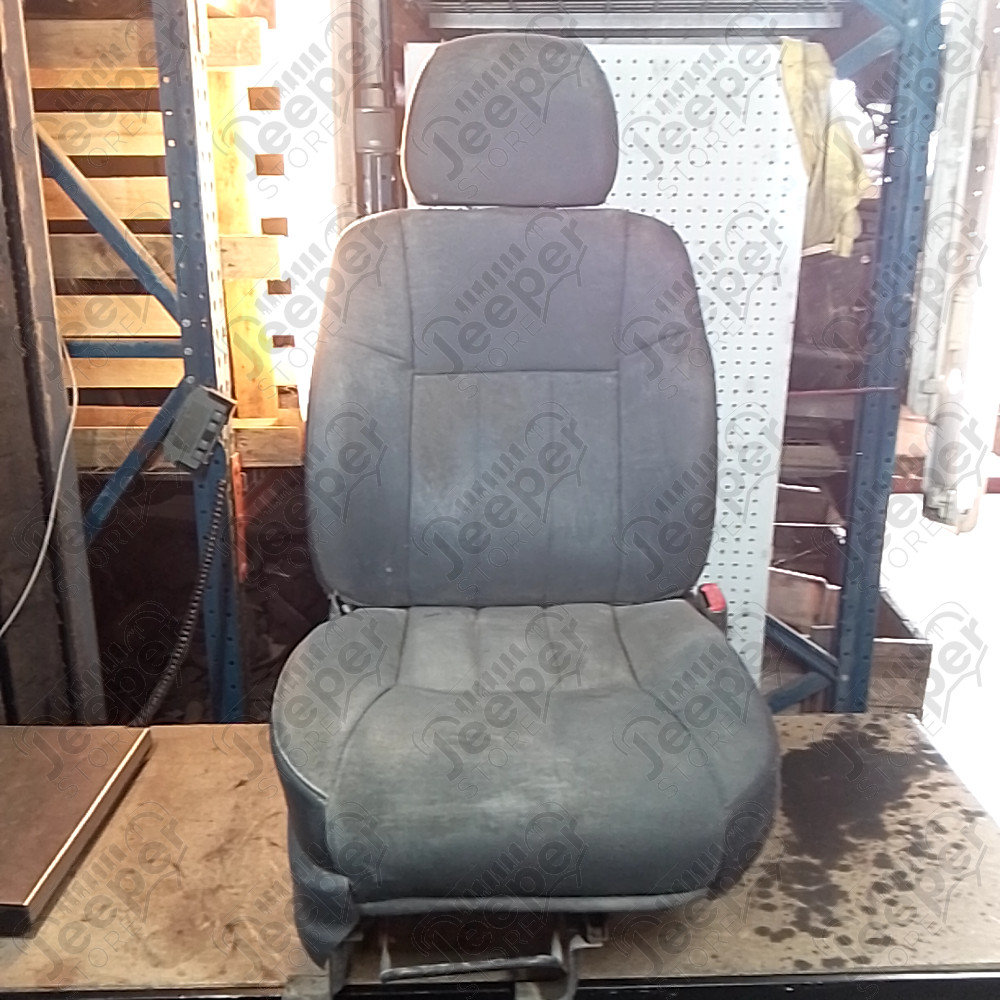 Occasion : Siège passager gris/noir en tissu/cuir (sans son socle) + appui tête pour Jeep Cherokee XJ