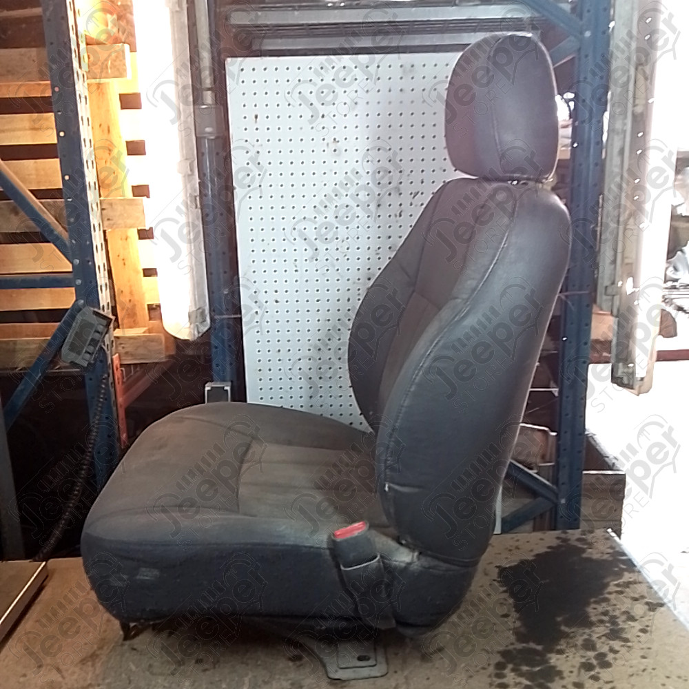 Occasion : Siège passager gris/noir en tissu/cuir (sans son socle) + appui tête pour Jeep Cherokee XJ