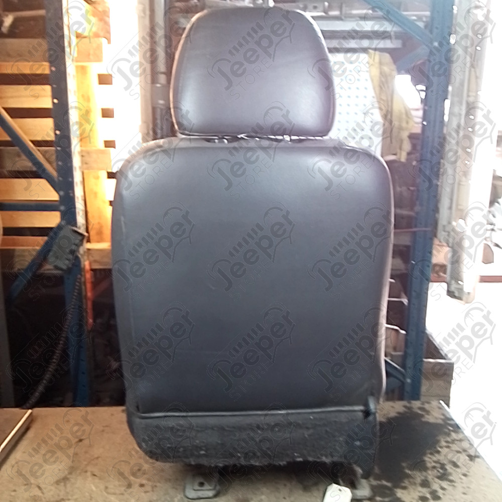 Occasion : Siège passager gris/noir en tissu/cuir (sans son socle) + appui tête pour Jeep Cherokee XJ