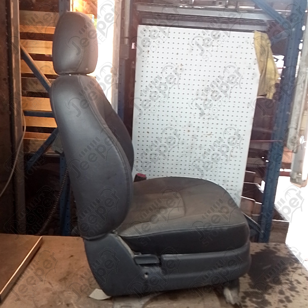 Occasion : Siège passager gris/noir en tissu/cuir (sans son socle) + appui tête pour Jeep Cherokee XJ