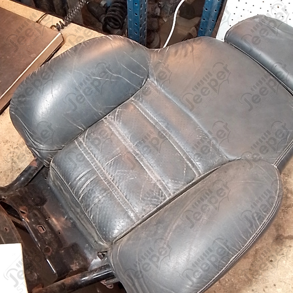 Occasion : Dossier siège conducteur gris foncé en cuir pour Jeep Cherokee XJ