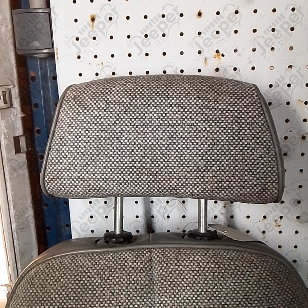 Occasion : Siège passager gris en tissu/cuir pour 2 portes + appui tête pour Jeep Cherokee XJ