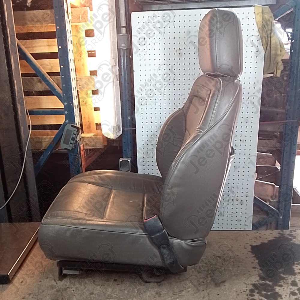 Occasion : Siège passager chocolat en cuir (sans son socle) + appui tête pour Jeep Grand Cherokee ZJ, ZG