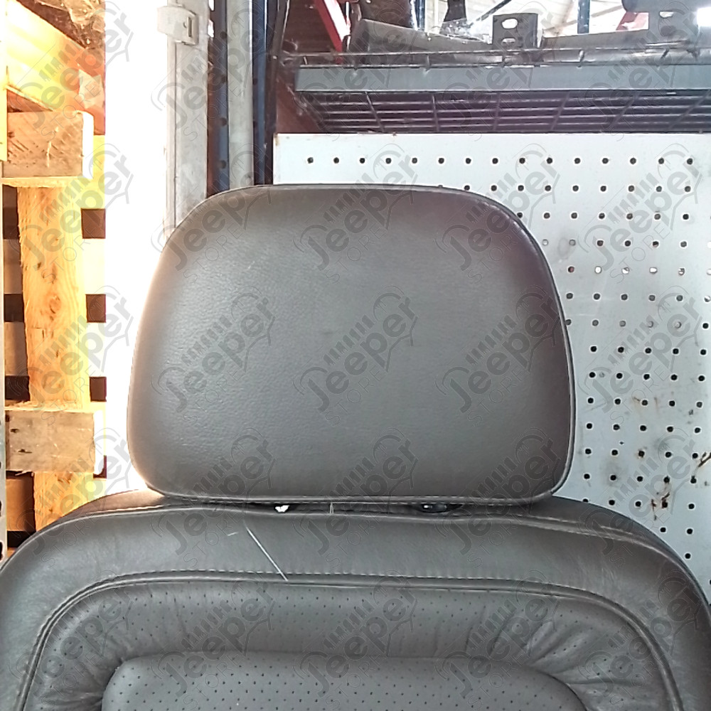 Occasion : Siège passager chocolat en cuir (sans son socle) + appui tête pour Jeep Grand Cherokee ZJ, ZG