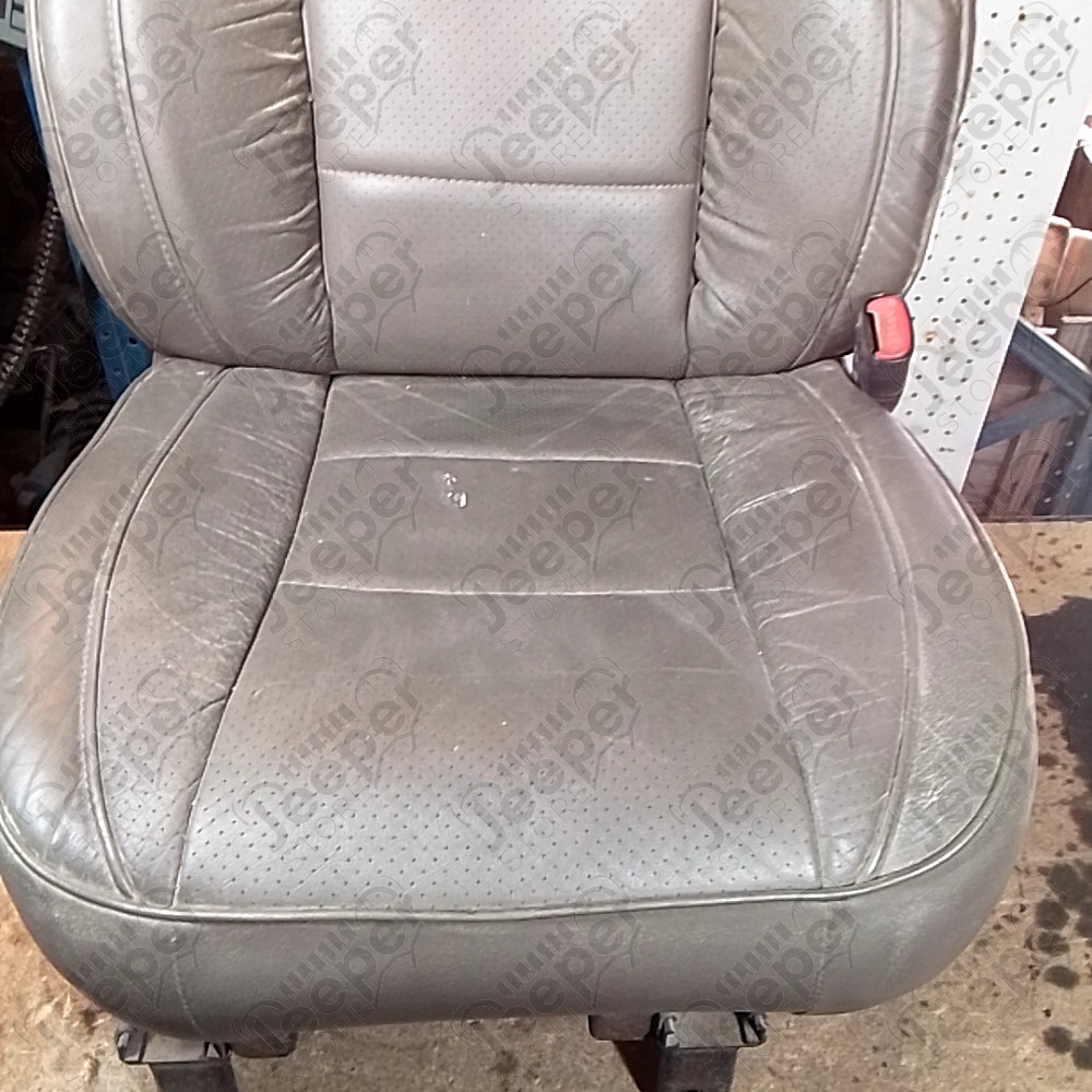 Occasion : Siège passager chocolat en cuir (sans son socle) + appui tête pour Jeep Grand Cherokee ZJ, ZG