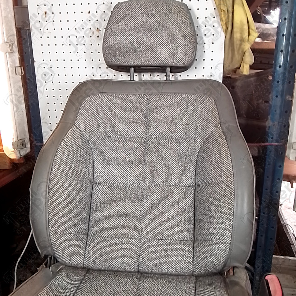 Occasion : Siège passager gris en tissu/cuir (sans son socle) pour Jeep Cherokee XJ
