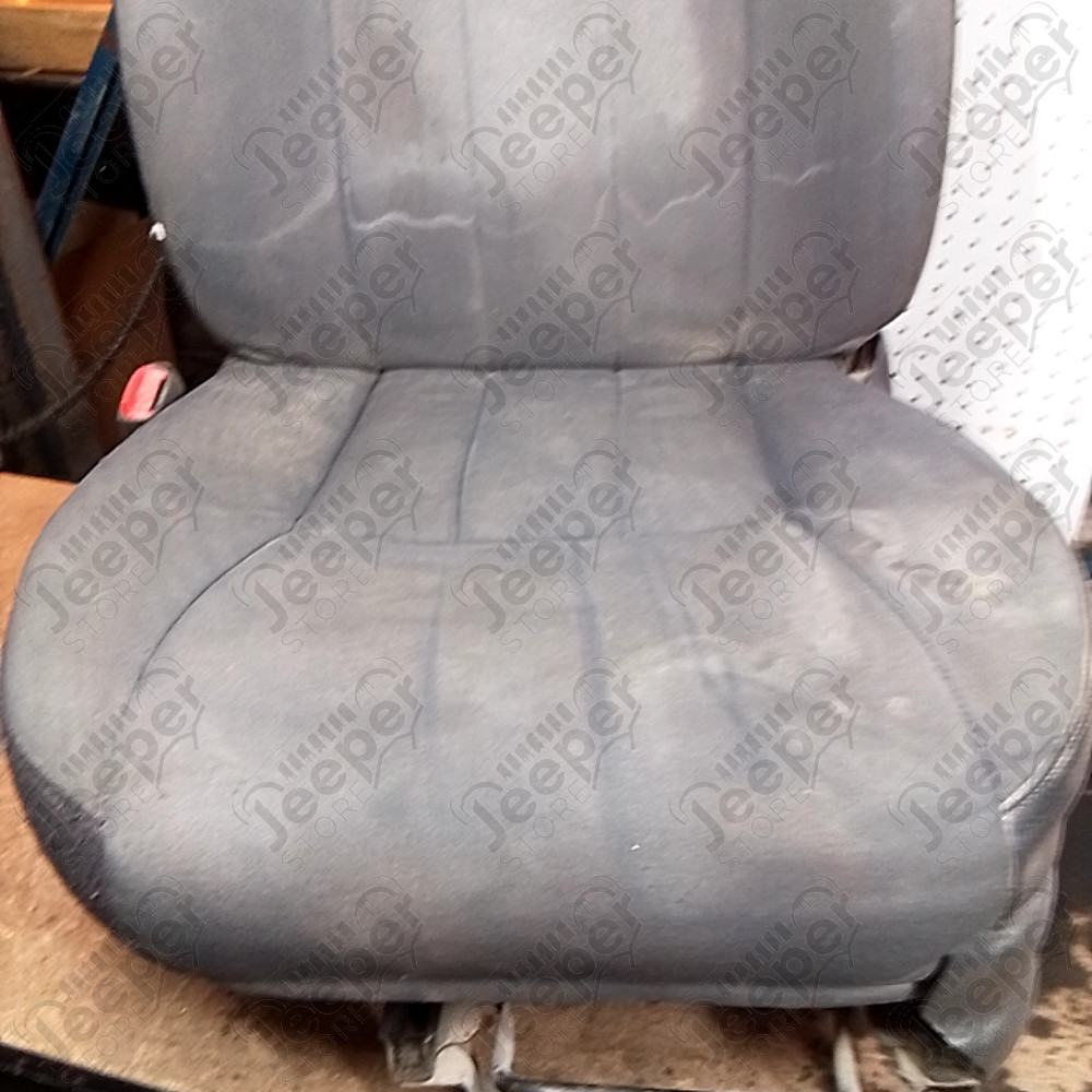 Occasion : Siège conducteur gris/noir en tissu/cuir (sans son socle) pour Jeep Cherokee XJ