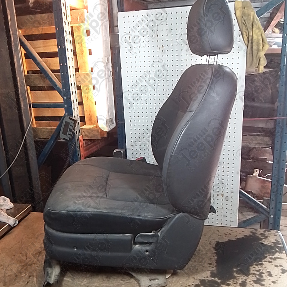 Occasion : Siège conducteur gris/noir en tissu/cuir (sans son socle) pour Jeep Cherokee XJ