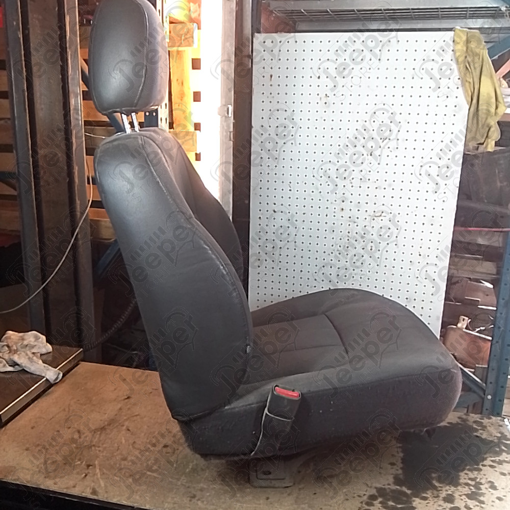 Occasion : Siège conducteur gris/noir en tissu/cuir (sans son socle) pour Jeep Cherokee XJ