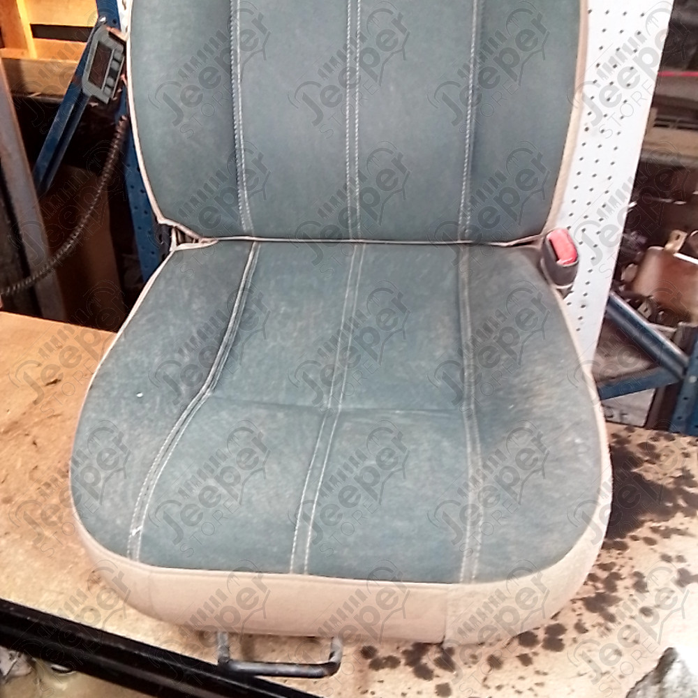 Occasion : Siège passager version Sahara marron/vert en tissu pour Jeep Wrangler TJ