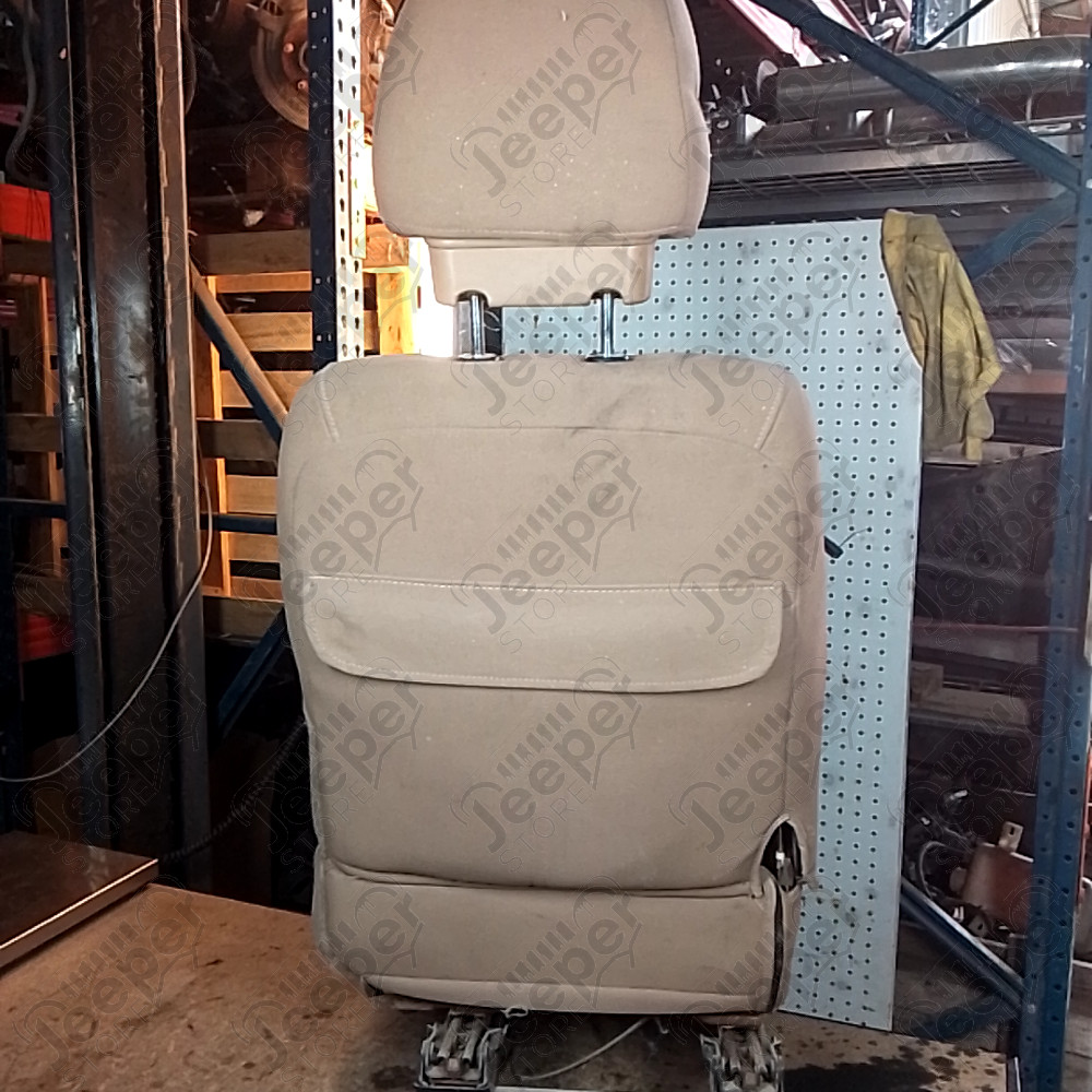Occasion : Siège passager version Sahara marron/vert en tissu pour Jeep Wrangler TJ