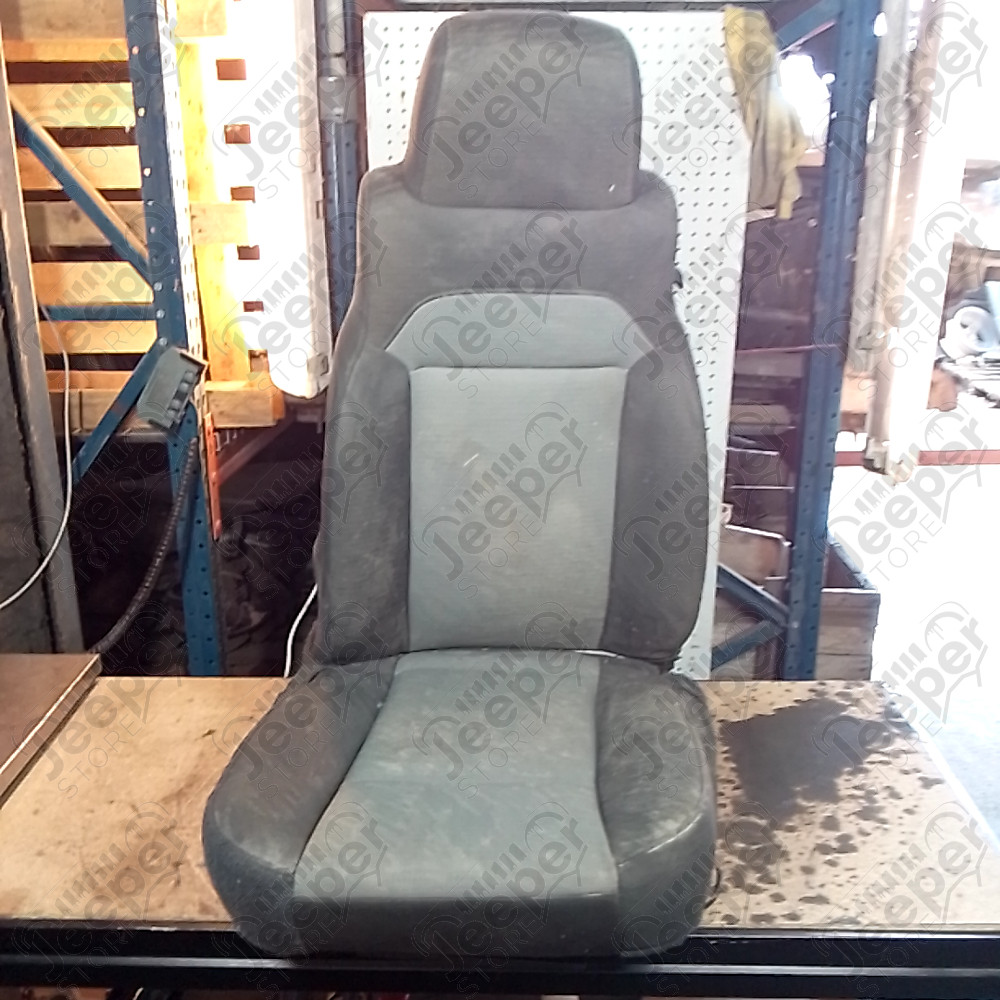 Occasion : Siège conducteur gris/noir en cuir en tissu pour Jeep Wrangler TJ