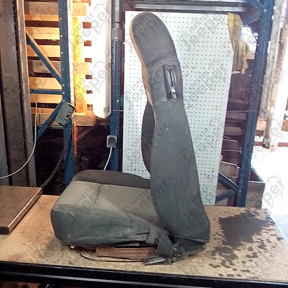 Occasion : Siège conducteur gris/noir en cuir en tissu pour Jeep Wrangler TJ