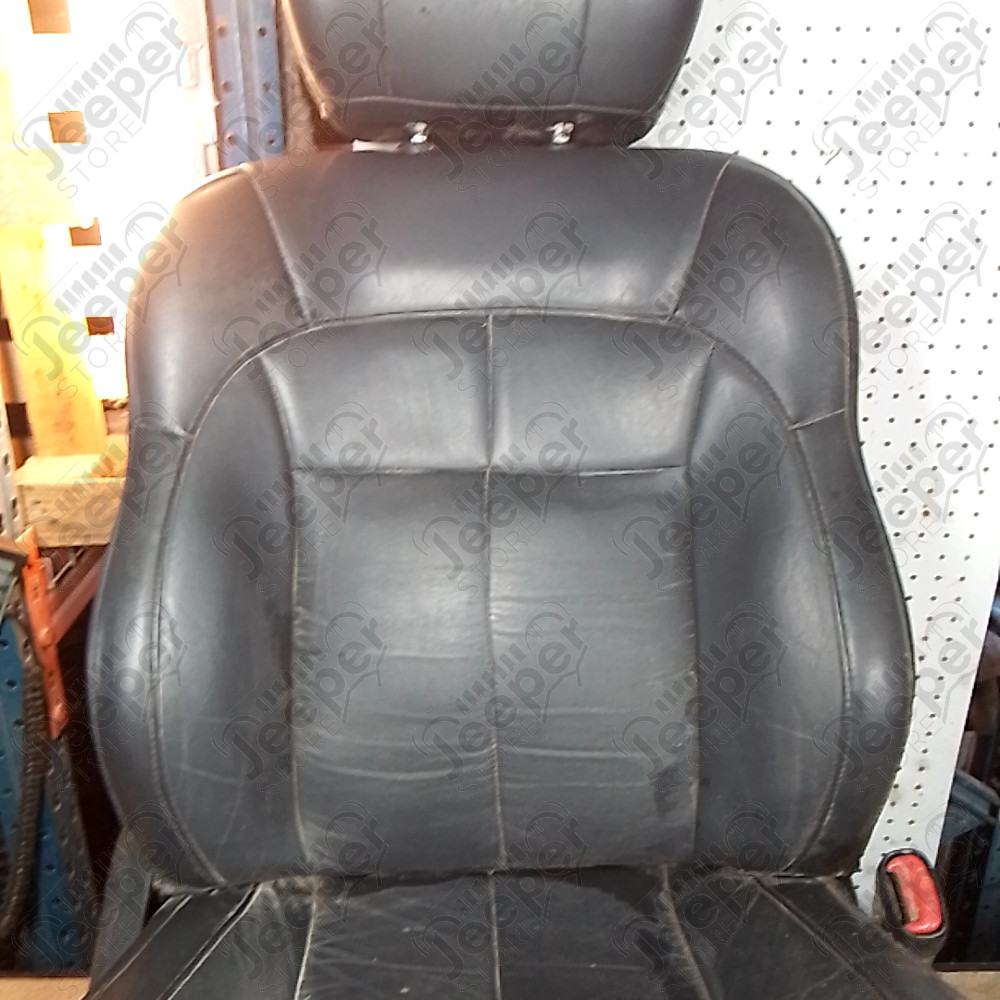 Occasion : Siège passager gris/noir en cuir (sans son socle) pour Jeep Grand Cherokee WJ, WG