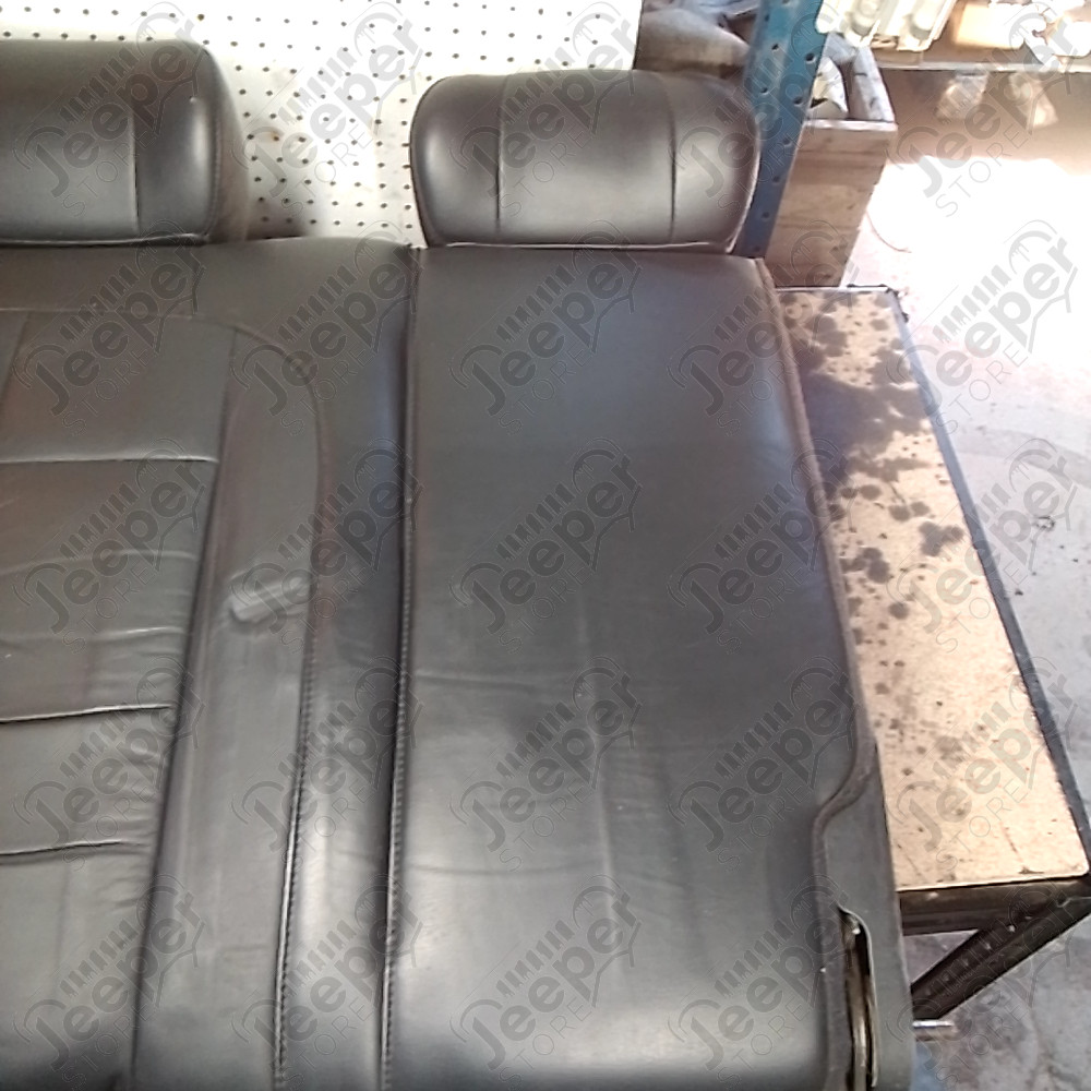 Occasion : Dossier 2/3 banquette arrière noir en cuir + appuis tête pour Jeep Grand Cherokee WJ, WG