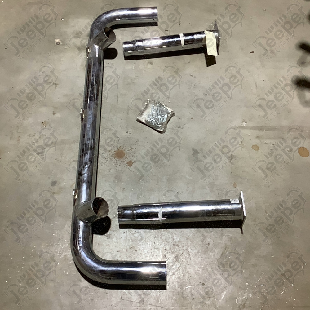 Occasion : Arceaux universel acier chromé incomplet pour Jeep MJ, TJ, YJ, CJ8, CJ7, CJ6, CJ5
