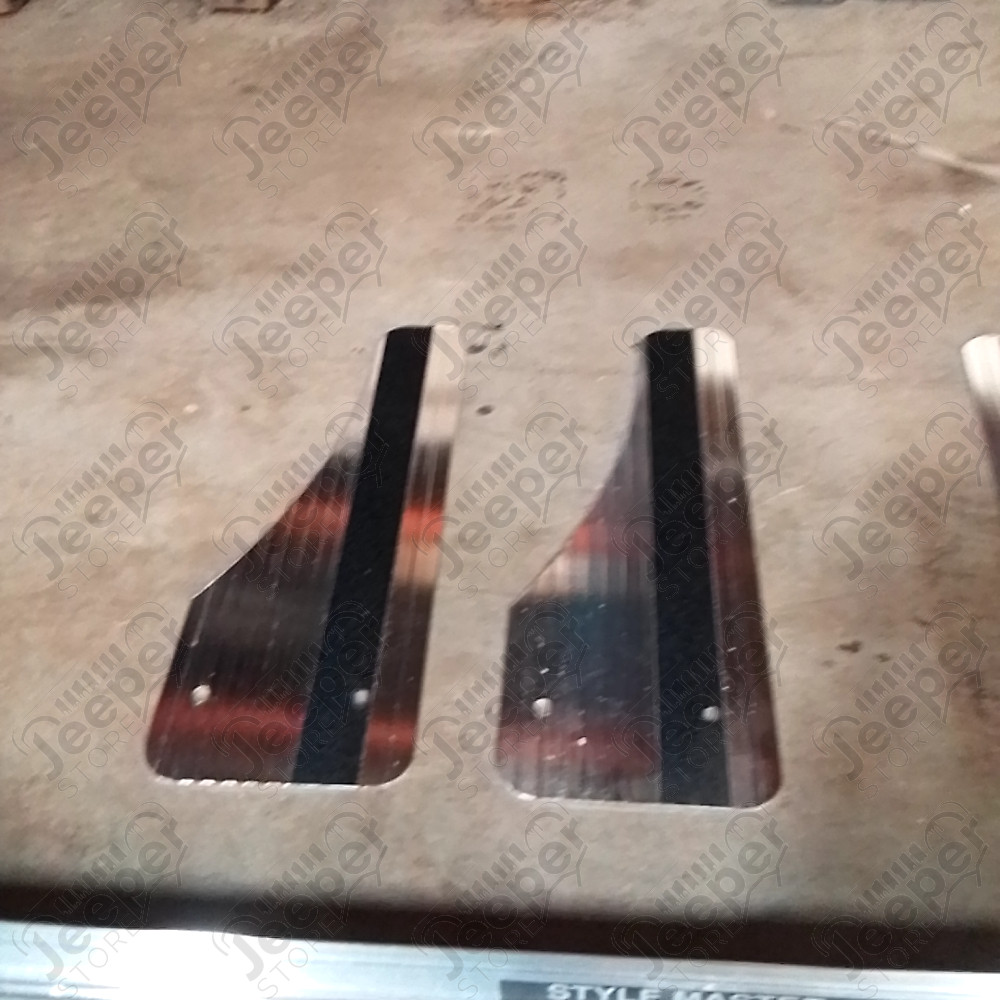 Occasion : Kit de plateaux de marche pied en aluminium avec bande anti dérapante + kit de bavettes pour Jeep divers