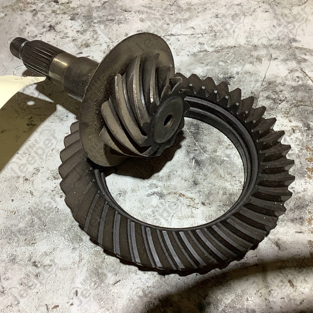Occasion : Couple conique avant dana 30 (reverse). Ratio 3.55. Dents 39-11 pour Jeep TJ, XJ, WJ, WG