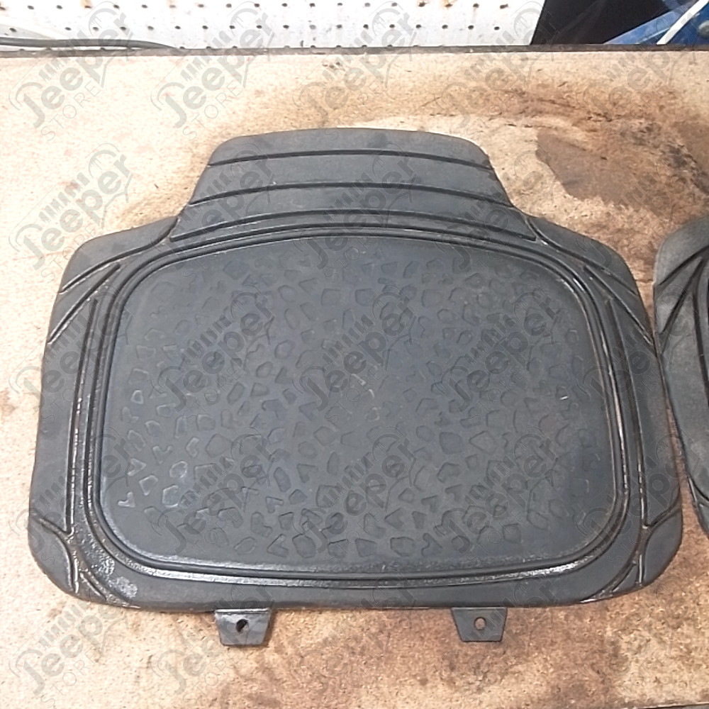 Occasion : Kit de 2 tapis arrière en caoutchouc universel pour Jeep DIVERS, WJ, WG, ZJ, ZG, KJ, XJ, JK, TJ