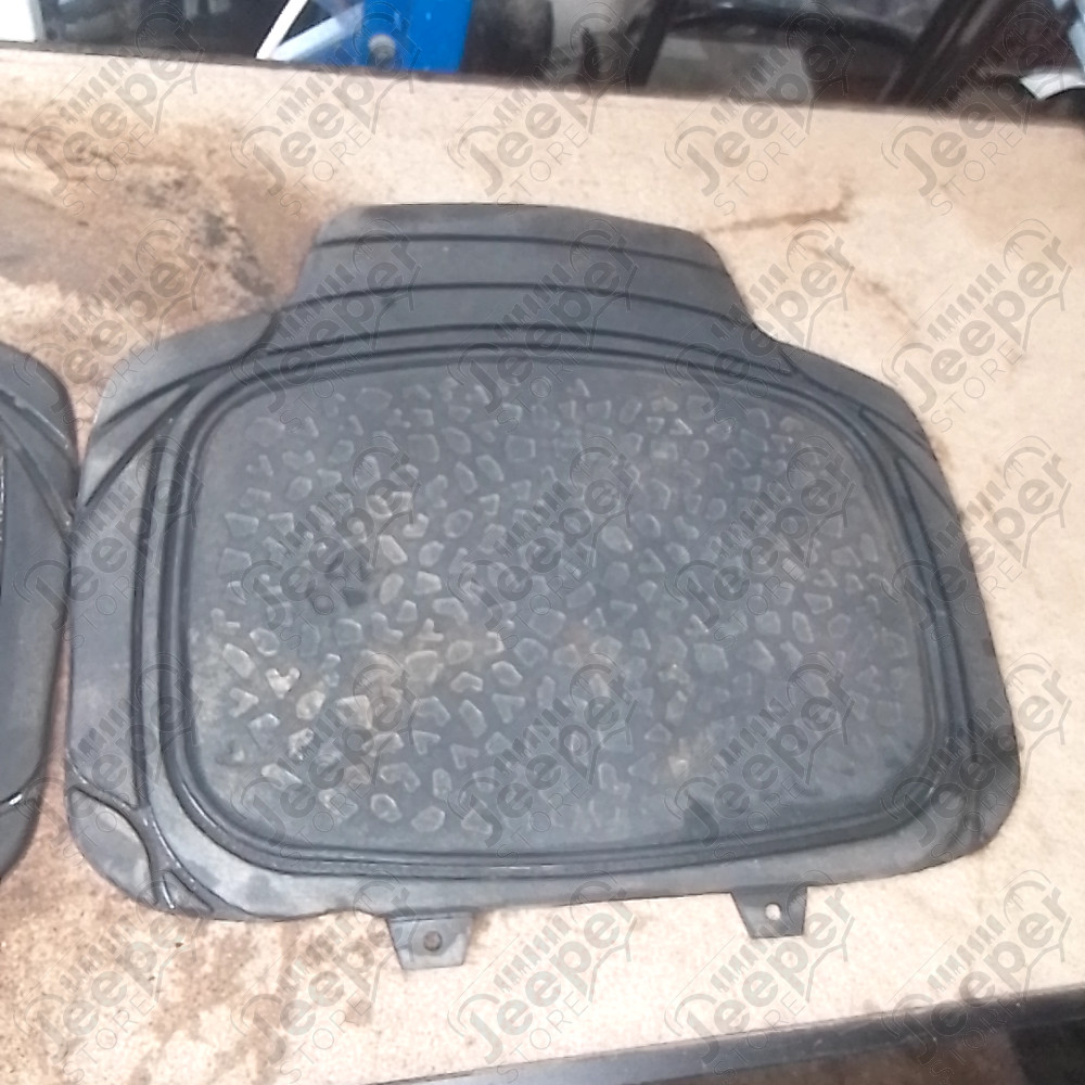 Occasion : Kit de 2 tapis arrière en caoutchouc universel pour Jeep DIVERS, WJ, WG, ZJ, ZG, KJ, XJ, JK, TJ