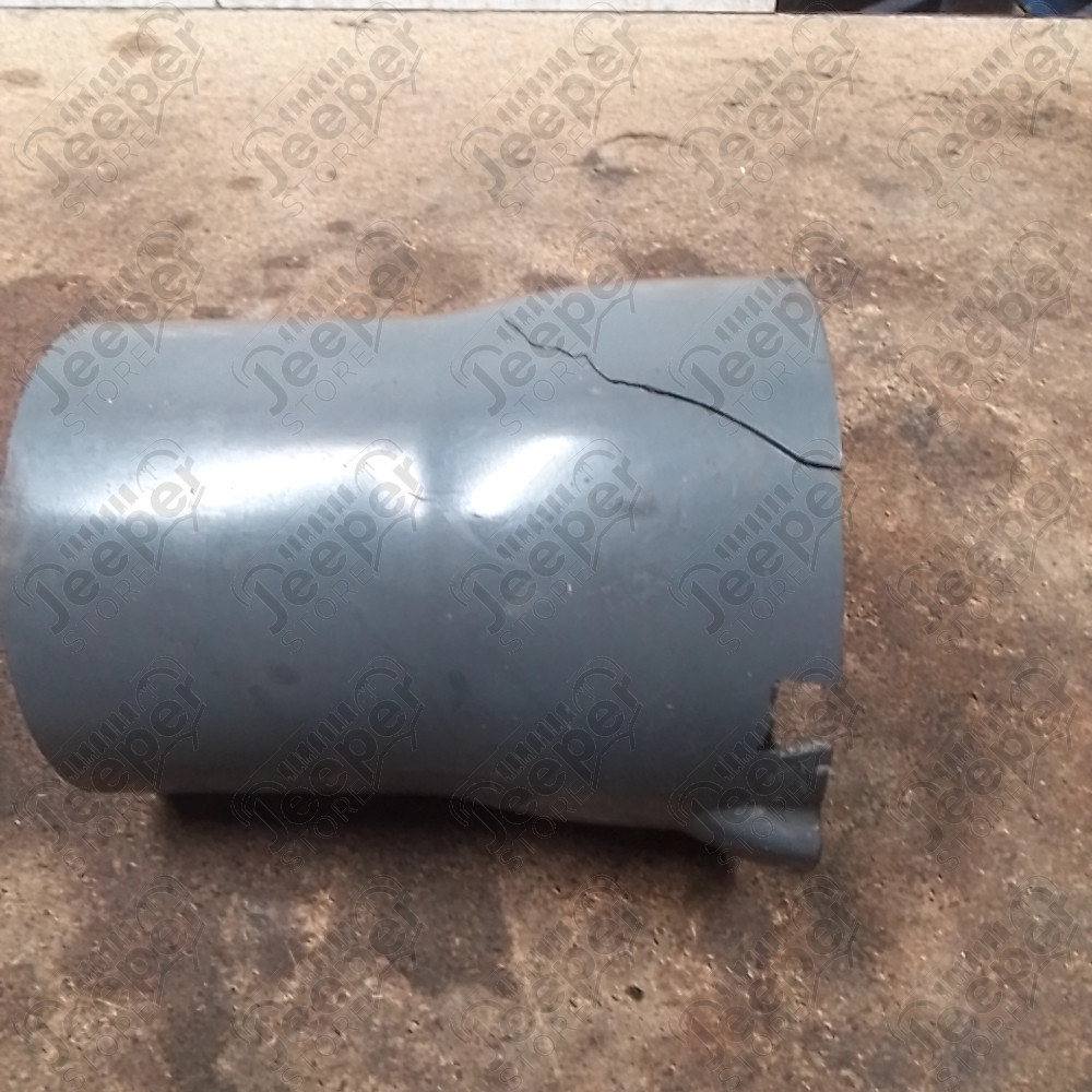 Occasion : Cache plastique gris pour colonne de direction (fendu et cassé) pour Jeep CJ7, CJ8, YJ, XJ