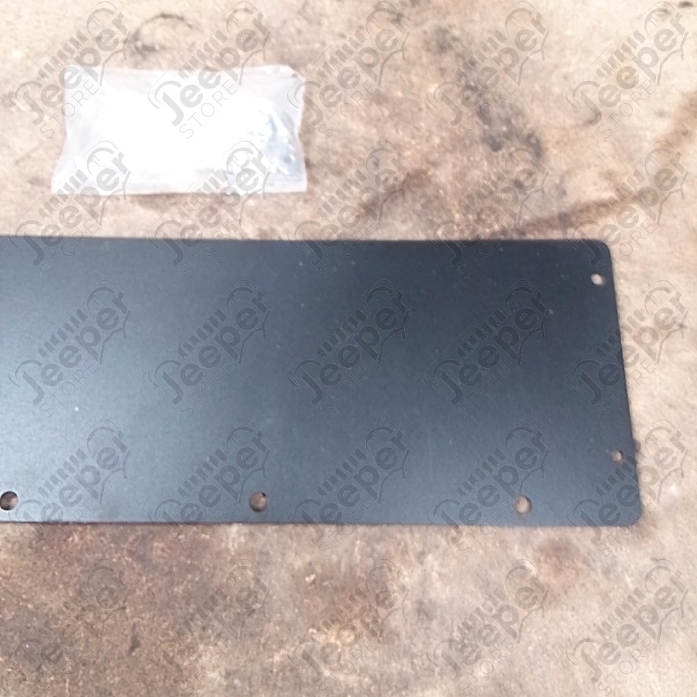 Occasion : Plaque de fermeture treuil pour pare chocs avant AEV pour Jeep Wrangler JK